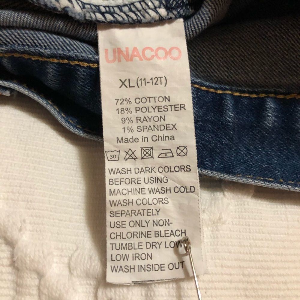 Unacoo Girls’ stretch jeans 12y EUC - Picture 10 of 12